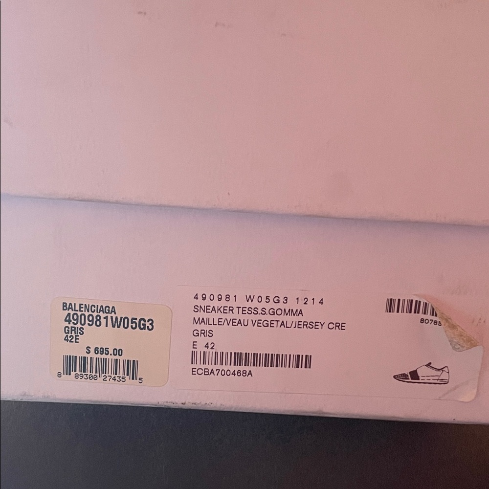 Balenciaga White Sneaker Box